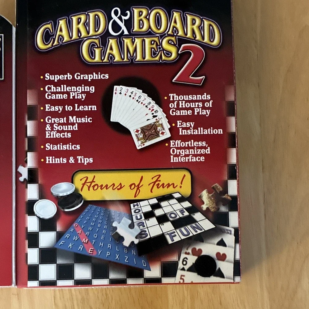 eGames Card & Board Games 2 Deluxe Suite PC CD-ROM for Windows 98/Me/2000/XP